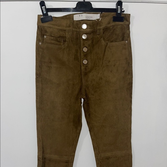 IRO Sakko Pant in Khaki Suede (Lambskin) - Picture 3 of 13